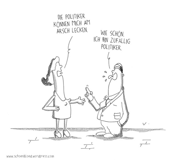 Thomas Luft, Cartoon, Lustig, Arsch, Politiker